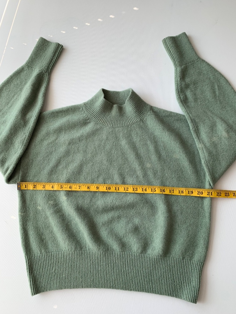 &Other Stories Sweater Mock Neck Women's S in Sage Green - Picture 3 of 8